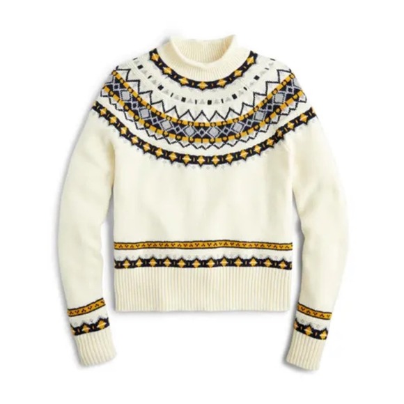 J. Crew Sweaters - J.Crew Fair Isle Rollneck Sweater in Candlelight Multi XS
